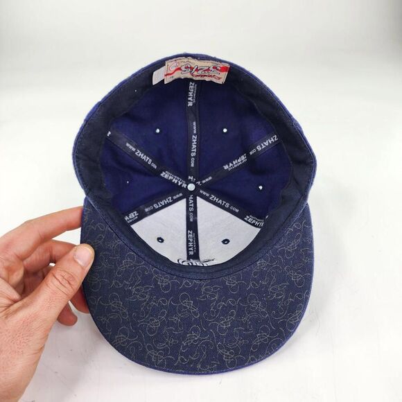 zephyr 32/5 NCAA Rice Owls University Size 7 1/2 Navy Wool The Game Rice Cap Hat - Picture 11 of 14